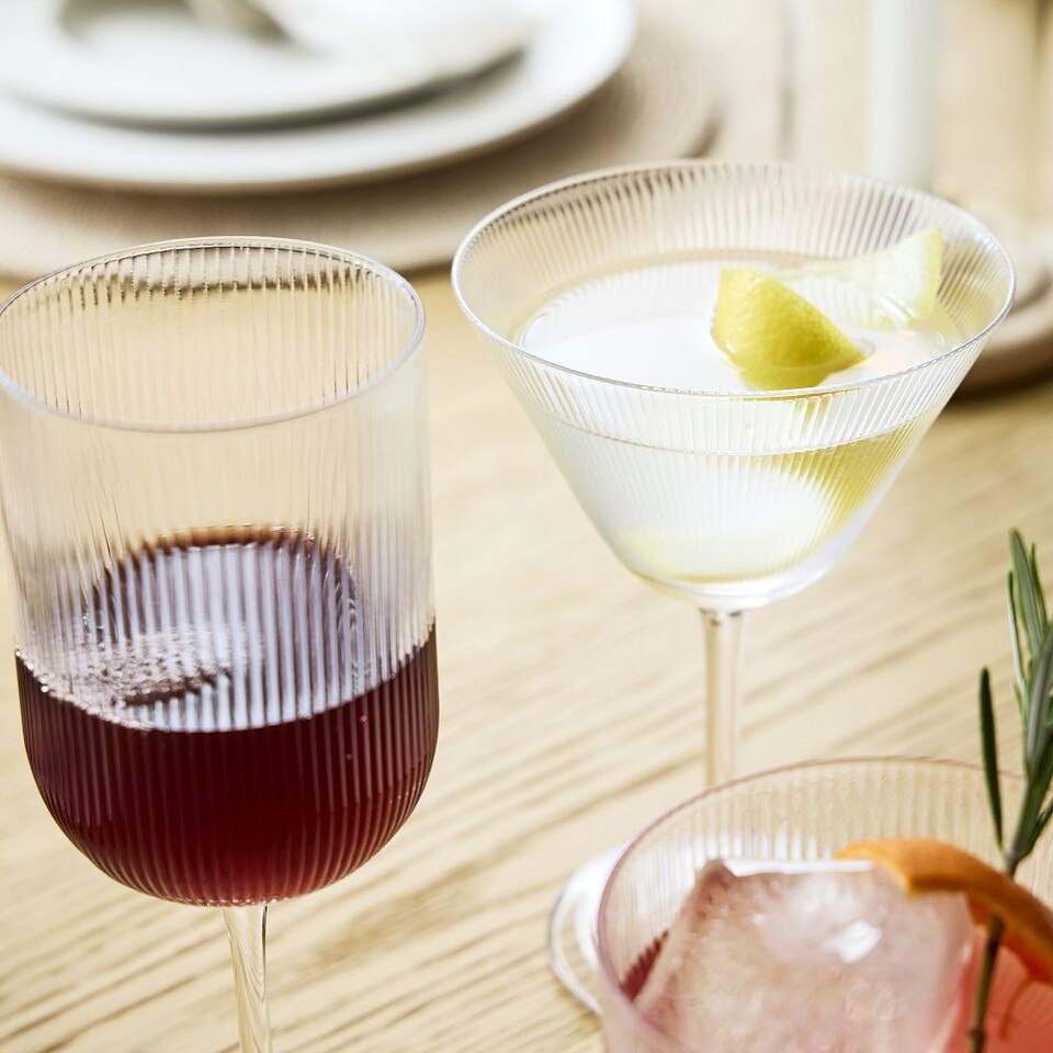 Fluted Wine Glasses West Elm UK